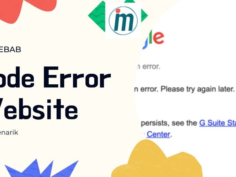 Kode error website dan penyebabnya