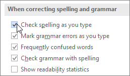 spalling ms word